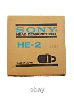 Sony Head Demagnetizer HE-2 240V Made in Japan Vintage Collectible Boxed Rare