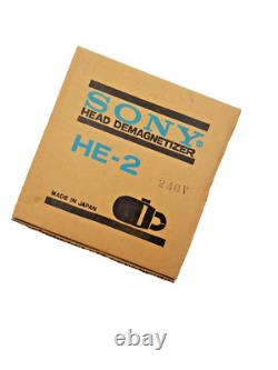Sony Head Demagnetizer HE-2 240V Made in Japan Vintage Collectible Boxed Rare