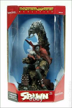 Spawn on Throne Spawn VII FIGURE Deluxe BOX Set Rare NEVER OPENED SEALED BOX