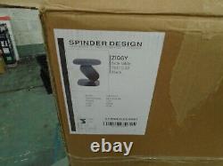 Spinder Design Ziggy Side Table Black Steel New Boxed! Rare In Uk! Well Made