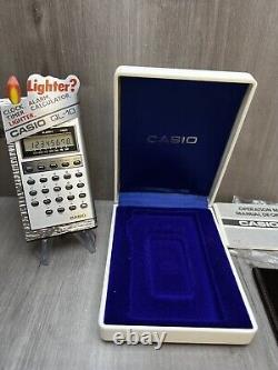 Super Rare NOS Casio QL-10 Calculighter Boxed, Pouch, Instructions + More