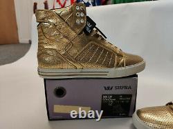 Supra Skytop 14k Gold Perforated Genuine Rare Deadstock New Size Uk 11