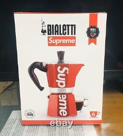 Supreme Bialetti Moka Express Coffee Maker SS19 BOX LOGO. Rare. VHTF. A+Seller