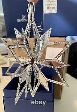 Swarovski Christmas Star TREE TOPPER ORNAMENT NEW in box Rare & Stunning