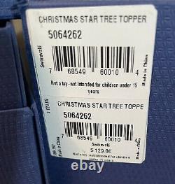 Swarovski Christmas Star TREE TOPPER ORNAMENT NEW in box Rare & Stunning