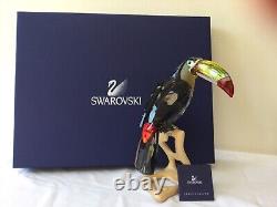 Swarovski Crystal Paradise Birds Rare Toucan Black Diamond 850600 New B. N. I. B