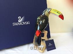 Swarovski Crystal Paradise Birds Rare Toucan Black Diamond 850600 New B. N. I. B