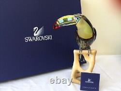 Swarovski Crystal Paradise Birds Rare Toucan Black Diamond 850600 New B. N. I. B