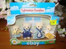 Sylvanian Families Beaufort Polar Bear Family New Boxed Calico Critter RARE