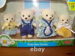 Sylvanian Families Beaufort Polar Bear Family New Boxed Calico Critter RARE