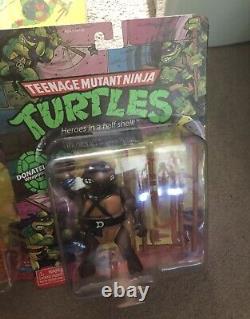 TMNT Teenage Mutant Ninja Turtles Carded figures + Blimp -Ultra Rare 4Grading