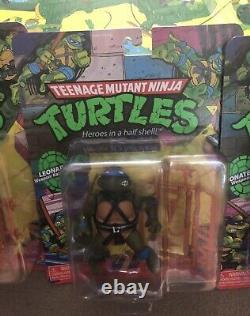 TMNT Teenage Mutant Ninja Turtles Carded figures + Blimp -Ultra Rare 4Grading