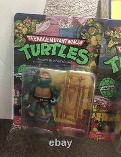 TMNT Teenage Mutant Ninja Turtles Carded figures + Blimp -Ultra Rare 4Grading