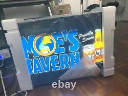 The Simpsons Moes Tavern Duff Beer Light Box Rare 2004 18X14X4