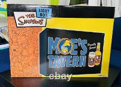 The Simpsons Moes Tavern Duff Beer Light Box Rare 2004 18X14X4