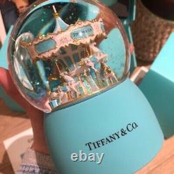 Tiffany & Co Rare Carousel Musical Snow Globe Limited Edition Music Box