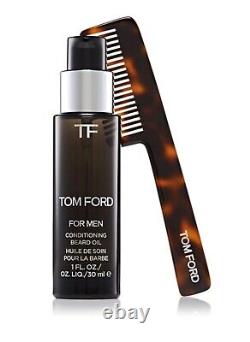 Tom Ford For Men Oud Wood Beard Oil 30ml & Rare Beard Comb, New Boxed & Sealed