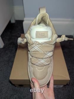 UGG Lowmel Sand Suede Sheepskin Trainers RARE