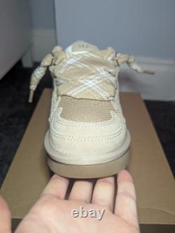 UGG Lowmel Sand Suede Sheepskin Trainers RARE