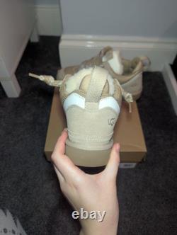 UGG Lowmel Sand Suede Sheepskin Trainers RARE