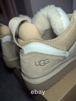 UGG Lowmel Sand Suede Sheepskin Trainers RARE