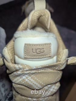 UGG Lowmel Sand Suede Sheepskin Trainers RARE