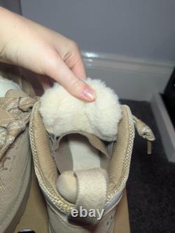 UGG Lowmel Sand Suede Sheepskin Trainers RARE