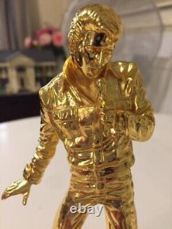 V. RARE Elvis Gold Statue Comeback Special ONLY 8000 MADE BRAND NEW BOXED &COA