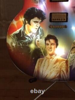 V. RARE Elvis Light Up Guitar'Rockin' Through the Years BRAND NEW BOXED