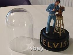 V. RARE'Elvis Sings Teddy Bear' Glass Dome Ornament BRAND NEW BOXED