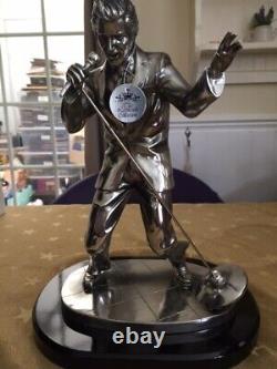 V. V. RARE Elvis Statue'Silver Dreams' Leonardo Collection NEW AND BOXED