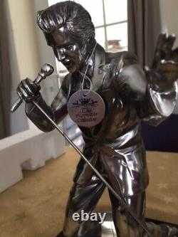 V. V. RARE Elvis Statue'Silver Dreams' Leonardo Collection NEW AND BOXED