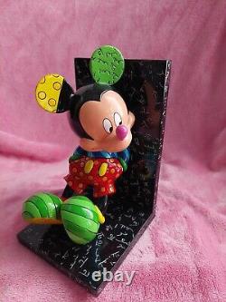 VERY VERY RARE- New Romero Britto Disney Figurine Mickey Mouse Book NEW IN BOX