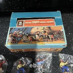 VINTAGE TIMPO COWBOY RARE. FULL COUNTER BOX 24 In Sealed Original Slips/boxed