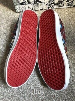 Vans Classic Slip-On x Marvel Spiderman UK 10 Mens NEW Shoes with box RARE