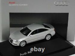 Very Rare Audi A6 C7 4g V6 3.0l Quattro Ice Silver 187 Herpa (dealer Model)