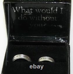Very Rare Collectible Twilight Saga New Moon Without You 2 Piece Ring Set In Box