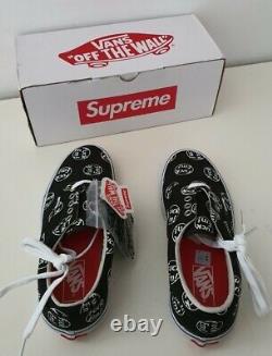 Very rare new with box FW14 Supreme Vans Pro Fuc'Em! US 8 UK 7 EUR 40.5 black