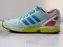 Vintage Adidas Rare Trainers Zx Flux Bold Aqua/white Techfit Size 7 New Boxed