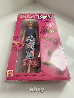 Vintage Busy Barbie 1971 NRFB Beautiful RARE