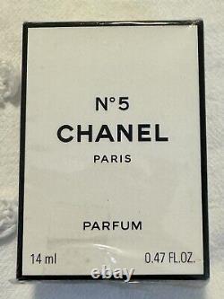 Vintage Chanel No. 5 PURE Parfum (14 ml) NEW and SEALED in Box! Rare Gem Mint