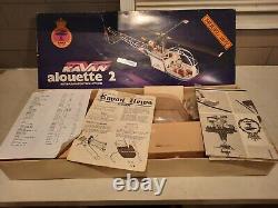 Vintage Kavan Alouette 2 R/C Helicopter kit! Extremely Rare! Withbox, new parts