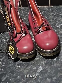 Vintage New & boxed Hawkins Northampton No 1 Boots unisex ox blood red, Very Rare