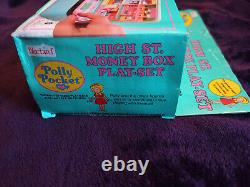 Vintage Polly Pocket High Street Money Box'NEW' MINT IN BOX SO RARE 1989