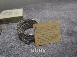 Vintage Rare American Whiting And Davis Silver Snake Belt And Bracelet Boxed New