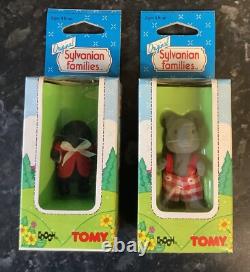 Vintage Rare Sylvanian families job lot inc House and 2 new boxed 1985 figures