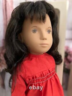 Vintage Sasha Doll in Box 16 Rare Brand New in Box! Brunette in Red Dress. N