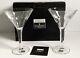 Waterford Crystal Martini Glasses X2 John Rocha Incline Reed Rare New Boxed