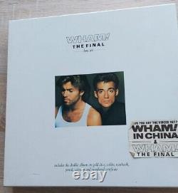 WHAM THE FINAL NEW! BOX SET with T-Shirt 2x 12GOLD VINYL Very Rare 1986
