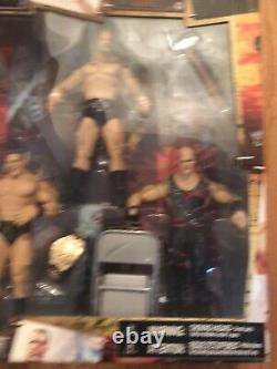 WWE WWF Wrestling Rare Vintage Boxed Set MIP MIB Undertaker Lesnar Rock HHH
